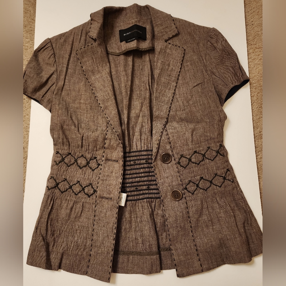 BCBGMARZRIA Short Sleeve Top (XS)